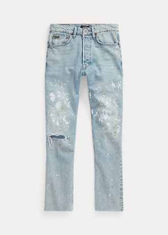 AZURE kvinners Ralph Lauren The Straight Leg Cropped Jeans
