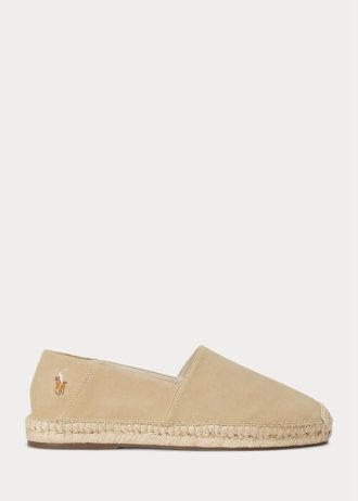 Beige Ralph Lauren Cevio semsket Espadrille for menn