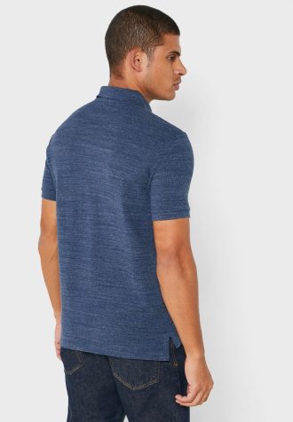 Blå Ralph Lauren Basic mesh poloskjorter for menn