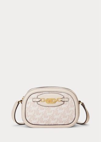 Blush/Lyserosa Ralph Lauren Monogram Medium Jordynn Crossbody-vesker for kvinner