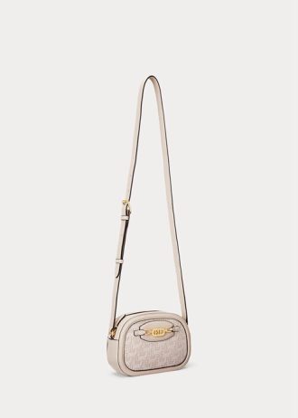 Blush/Lyserosa Ralph Lauren Monogram Medium Jordynn Crossbody-vesker for kvinner