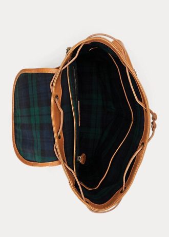 Brune Ralph Lauren Heritage skinnryggsekker for menn