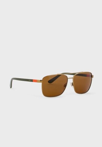 Flerfargede Ralph Lauren 0Ph3137 Aviator solbriller for menn