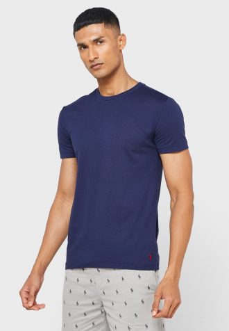 Flerfarget Ralph Lauren 3-paknings t-skjorter med rund hals for menn