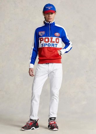 Flerfarget Ralph Lauren Polo Sports Fleecegenser for menn