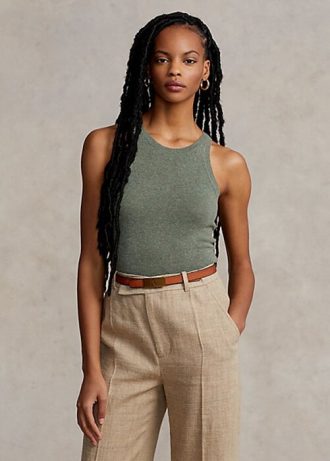 Grønne Ralph Lauren Cashmere-tanker for kvinner