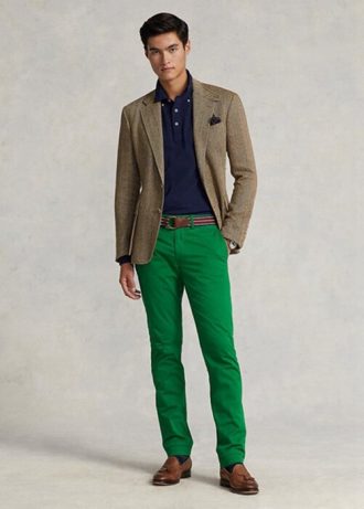 Grønne Ralph Lauren Stretch Slim Fit Chino-bukser for menn