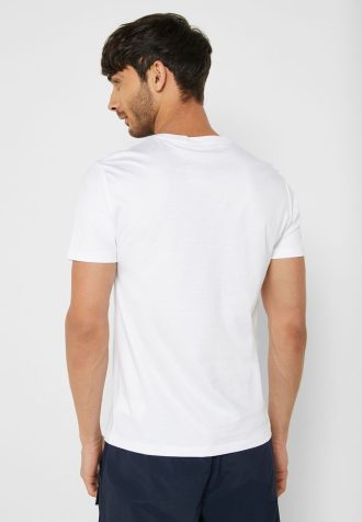 Hvite Ralph Lauren Essential T-skjorter med rund hals for menn