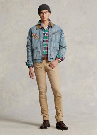 Khaki Ralph Lauren Sullivan Slim Stretch Jeans for menn