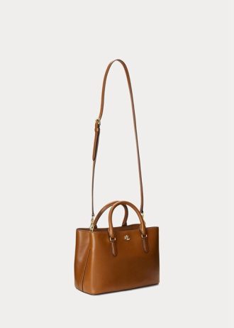 Lauren Tan Dame Ralph Lauren Leather Small Marcy Satchel Bags