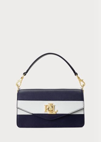 Marine Ralph Lauren Skinn Små Tayler Crossbody-vesker for kvinner