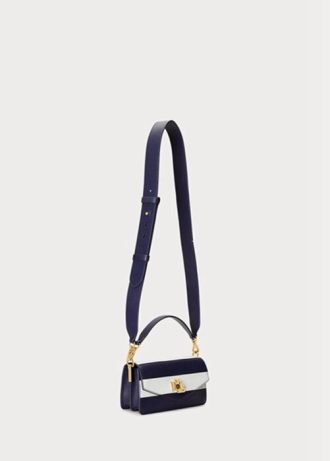 Marine Ralph Lauren Skinn Små Tayler Crossbody-vesker for kvinner