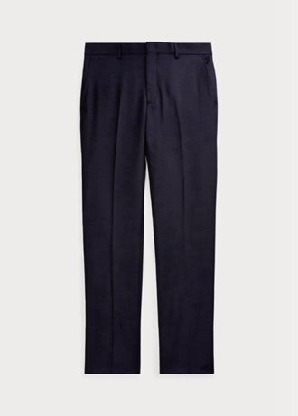Marineblå Ralph Lauren Slim Fit Ull Twill-bukser for menn