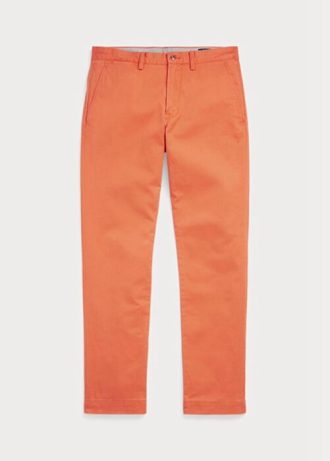 Oransje Ralph Lauren Stretch Slim Fit Chino-bukser for menn