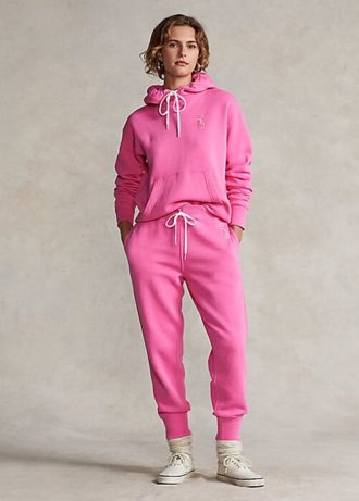 Rosa dame Ralph Lauren Rosa ponni fleece joggebukse