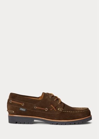 Sjokolade herre Ralph Lauren Ranger semsket loafers
