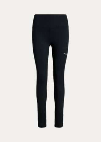 Svarte Ralph Lauren Stirrup Stretch Leggings for kvinner